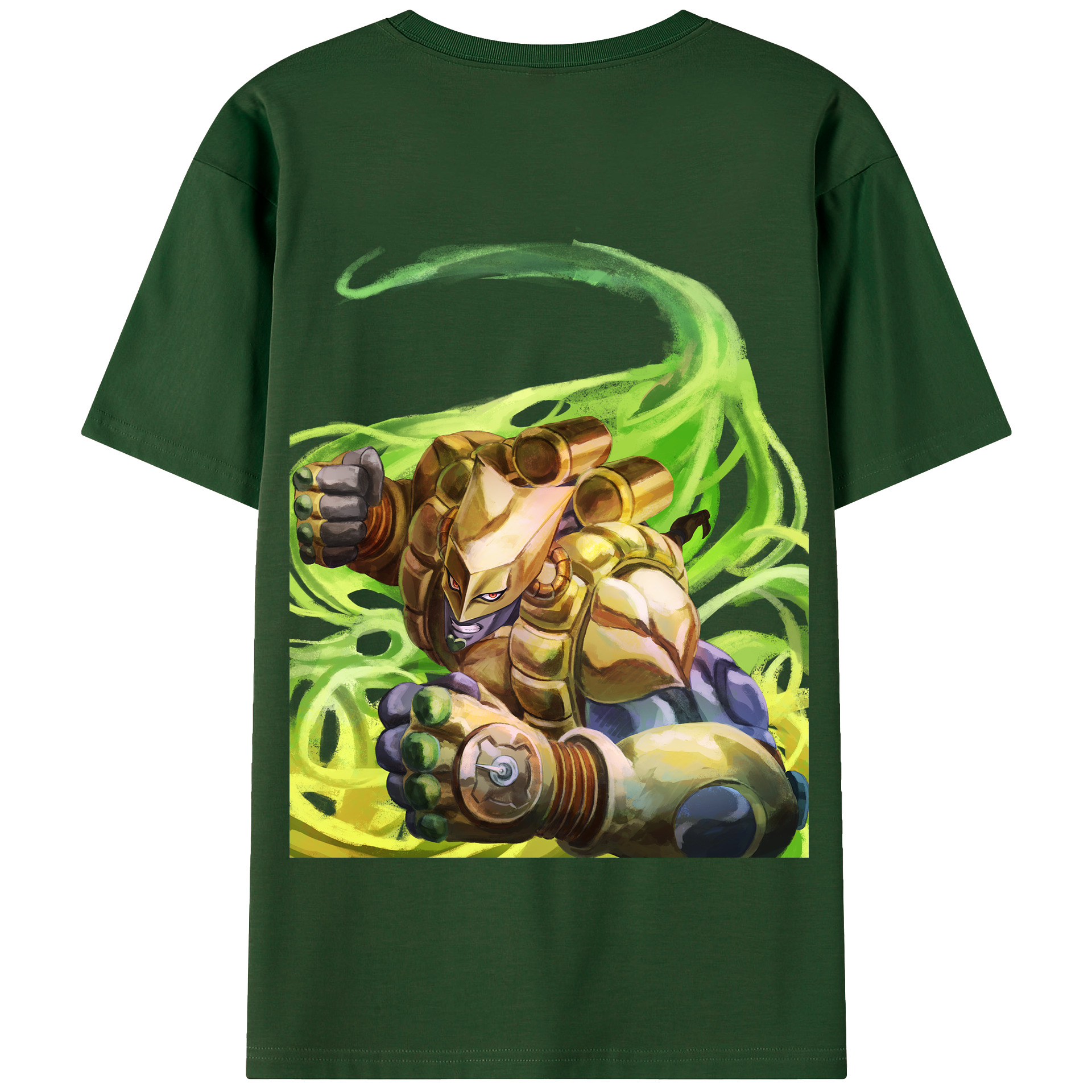 （画像用） ジョジョの奇妙な冒険 ディオ?ブランドー JoJo's Bizarre Adventure Dio Brando 綿100％半袖Tシャツ（背面プリント）